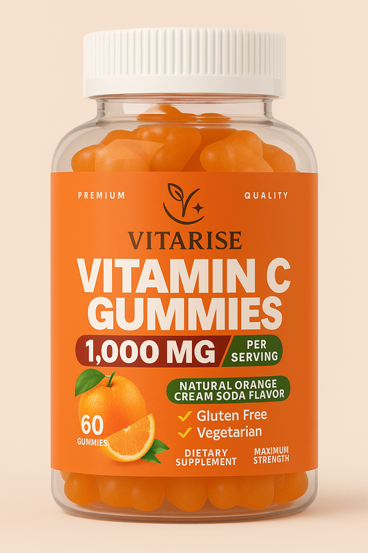 VITARISE Vitamin C Gummies – 1,000 mg High-Potency Immune Support (60 Gummies)