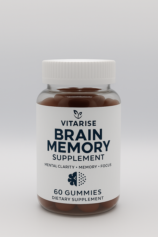 VITARISE Brain Memory Gummies – Mental Clarity, Focus & Cognitive Support (60 Gummies)