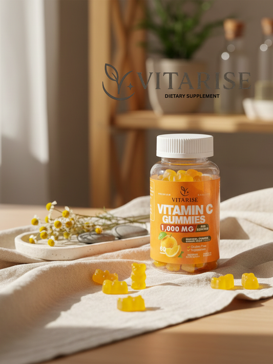 VITARISE Vitamin C Gummies – 1,000 mg High-Potency Immune Support (60 Gummies)
